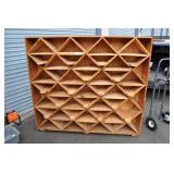 Wood Wine Rack, Wall Sized, 70x64x12