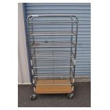 Speed Rack On Casters, 8 Shelves, 66x33x17