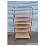 Speed Rack On Casters, 7 Shelves, 66x33x17