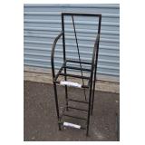 Black Metal Display Stand, 36x10x11"