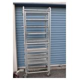 Bakers Rack 10 Shelf Slots, 7 Bakers Sheets,