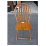 Oak Chair, Arched Back, 38" High