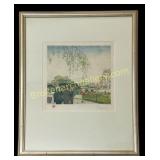 Framed Tavik Frantisek Simon Etching