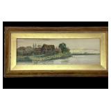 Landscape with River and Farmhouse, D. Sherrin