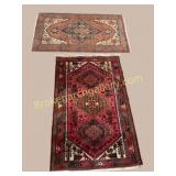2 Hand-Knotted Persian Rugs ï¿½ Heriz and Shiraz