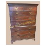 George III Mahogany Chest-on-Chest