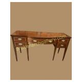 Fine English  Inlaid Mahogany Bow front Sideboard