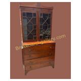 Federal Mahogany Secretary Bookcase