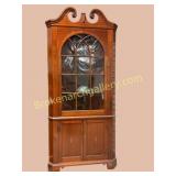 Hepplewhite Inlaid Mahogany Corner Cabinet