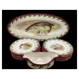 Porcelain Fish Service