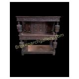 Renaissance Revival Carved Oak Court Cupboard