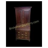 Antique Mahogany Slant Front Secretary