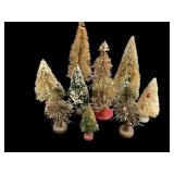 Vintage Bottle Brush Christmas Trees