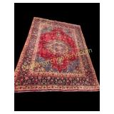 Vintage Persian Heriz Carpet with Central