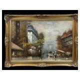 Parisian Street Scene, R. Saimon