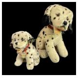Two Steiff Dalmatian Plush Toy Dogs