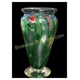 Limited Edition Vandermark Art Glass Vase