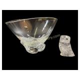Steuben Bowl, Waterford Owl