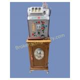 Mills Bell-Fruit Gum Slot Machine on Custom Stand