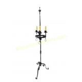 Wrought Iron Gothic Revival Floor Candelabra