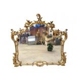 Large 19th Century Rococo Revival Giltwood Mirror