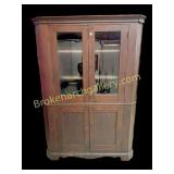 Chippendale Walnut Corner Cabinet