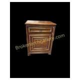 18th-Century French Provincial Oak Bedside Cabinet