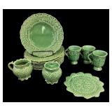 Partial Set Majolica Tableware