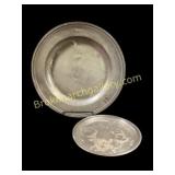 Two Pewter Plates