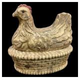 Paper Mache Hen Candy Container