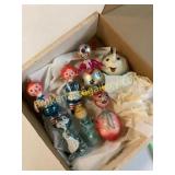 Approximately 7 Handcrafted Glass Ornaments