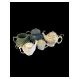 Five Ceramic Teapots