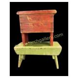 Cobblers Stool, Shoe Shine Box