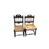 Carved Wood Side Chairs