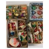 Approximately 32 Glass Christmas Ornaments