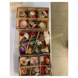 Approximately 27 Glass Christmas Ornaments