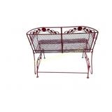 Red Metal Garden Benches