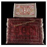 2 Vintage Throw Rugs