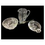 Two Crystal Bowls, Pitcher