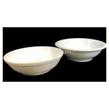 Two Ironstone Wash Bowls