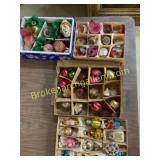 Approximately 51 Glass Christmas Ornaments