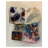 22 Glass Christmas Ornaments with large number bun