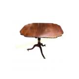 Mahogany Drop-Leaf Pedestal Table