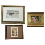 Three Framed Artworks