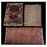 3 Vintage Throw Rugs