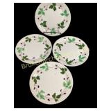 Four Blue Ridge Pottery Plates