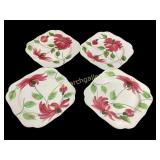 Four Blue Ridge Pottery Plates