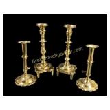 Two Pair Brass Candlesticks