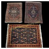 3 Assorted Throw Rugs