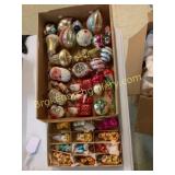 Approximately 38 Vintage Glass Ornaments